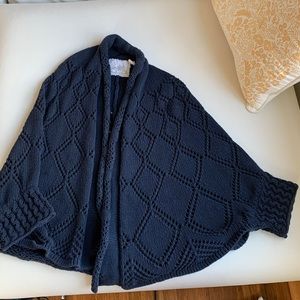 Anthropologie Navy Cape